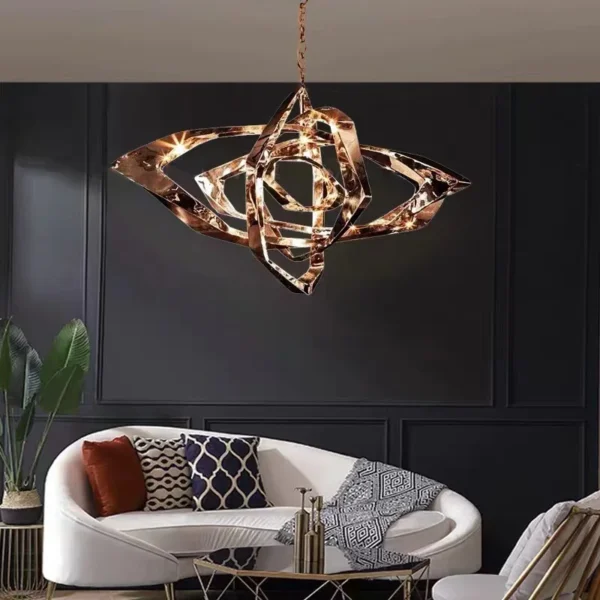American Art Pendant Lamp Light For Dining Room Living Room Bar Kitchen Restaurant Creative Hanging Chain Lamps Chandelier - Image 2
