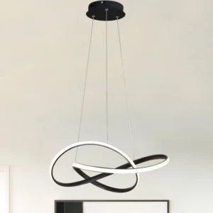 Nordic Led Hanging Pendant Lamp Kitchen Light Fixtures Modern Dining Room Loft Suspension Home Decor Indoor Lighting Black White