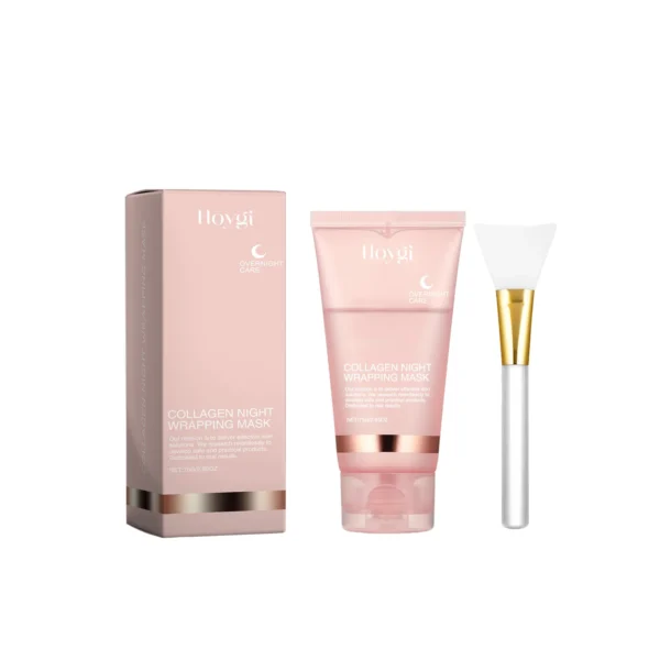 Collagen Peel-off Mask Deep Hydrating Fade Fine Lines Firming Shrink Pores Brightening Overnight Wrapping Mask Face Skin Care - Image 2