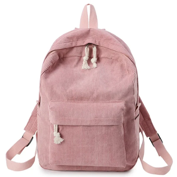 Personalized Corduroy Schoolbag Backpack Training Anti-theft Shoulder Bag For Teenager Knapsack Unisex Classic Campus Port - Image 5