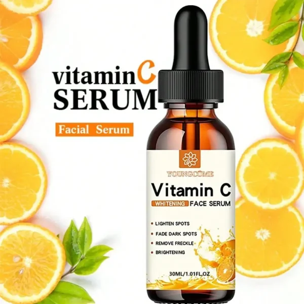Vitamin C Facial Essence Contains Hyaluronic Acid Dark Spot Remover Moisturizing Repair Anti-aging Essence Facial Skin Care 30ml - Image 2