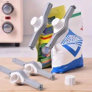 1pc Kitchen Food Clips Sealing Clips Sealing Clips for Seasoning Bags Moisture-proof Seal Snacks Milk Powder Dispenser Spout