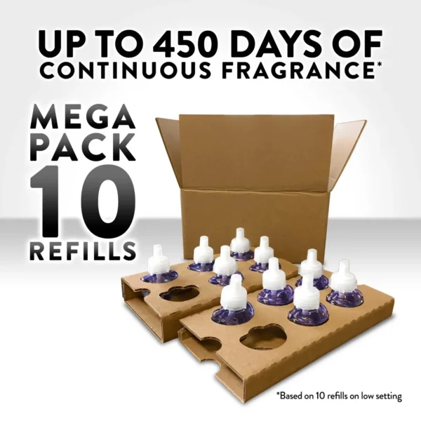 Plug in Scented Oil Refill, 10ct, Fresh Linen, Air Freshener, Essential Oils, Eco Friendly Pack - Image 5