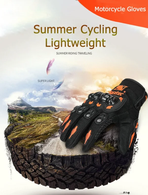 Motorcycle Gloves Full-finger Gloves Touch Screen Driving Gloves Wear-resistant Anti-drop Four-season Gloves for Men Women - Image 4