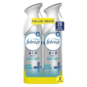 2-Pack Odor-Fighting Air Freshener Spray Fresh Scent Heavy Duty Crisp Clean 8.8 fl oz Deodorizing Eliminates Odors Bathroom