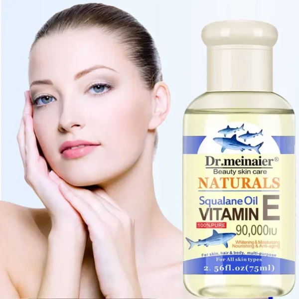 Vitamin E Face Essence Oil Morning & Night Whitening Shrink Pores Anti Wrinkle Aging Freckle Repair Face Skin Care Essence 75ml - Image 3