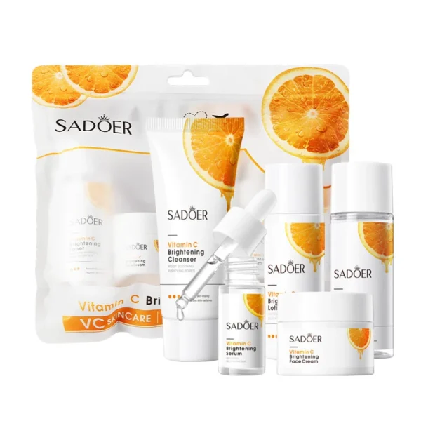 SADOER Travel Collection three-piece set of skin care products, toner, lotion, cream and facial cleanser - Image 6