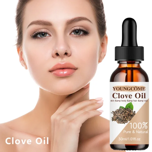 Clove essential oil Moisturizing Repair Anti-aging helps keep skin hydrated and improves skin elasticity shine facial care - Image 3
