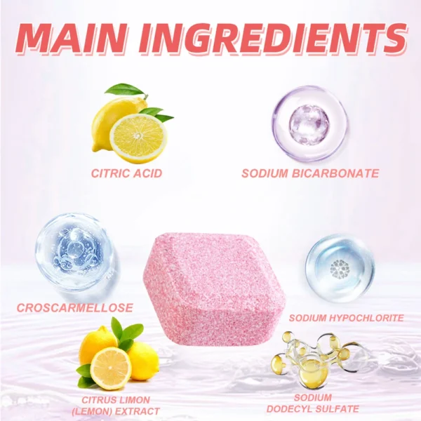 Effervescent Toilet Tablets, Air Freshener, Seat Cleaner, Odor Eliminator - Image 5