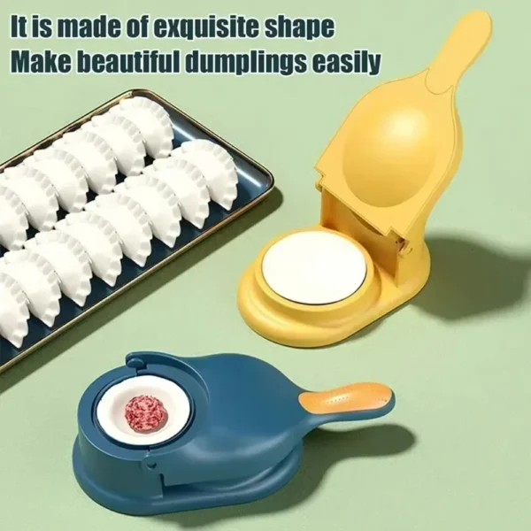 2 in1 Dumpling Maker DIY Kit Wrapper Presser Dough Pressing Ideal for Home Cooking Dough Skin Molder Machine Kitchen Gadget - Image 2
