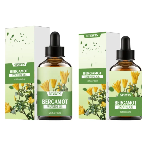 NIVAVIN 30ml/60ml Bergamot Plant Extract Facial Skincare Essential Oil, Rich and Long-lasting Fragrance, Body Care Moisturizing