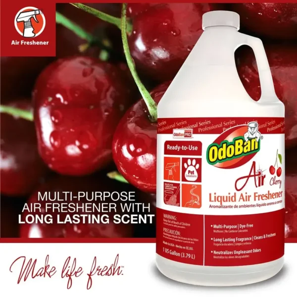 Ready-to-Use Liquid Air Freshener Gallon Scent Assortment Cherry Spring Fresh Lavender Multipurpose Room Spray Odor Eliminator - Image 6