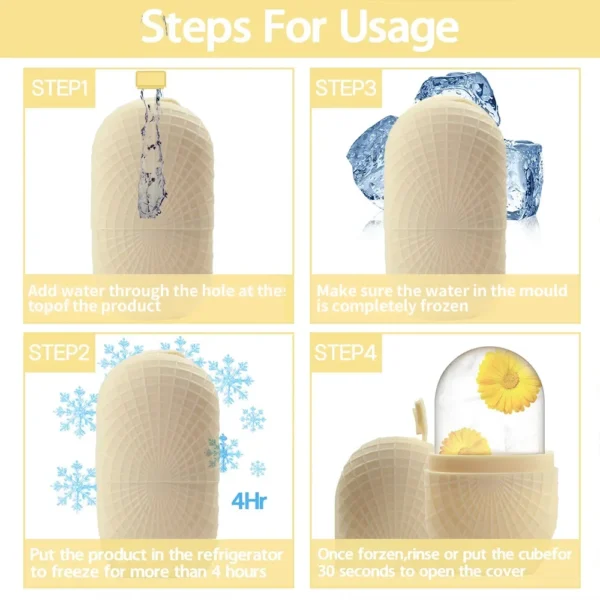 Silicone Ice Face Roller Ice Mold for Face Lifting Eye Puffiness Shrink Pores Ice Facial Massager Roller Beauty Skin Care Tools - Image 6
