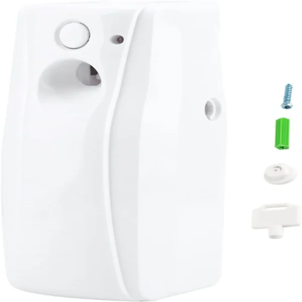 Automatic Air Freshener Dispenser, Wall Mounted Fragrance Aerosol Spray Dispenser, Indoor Automatic Spray with Light Sensor for