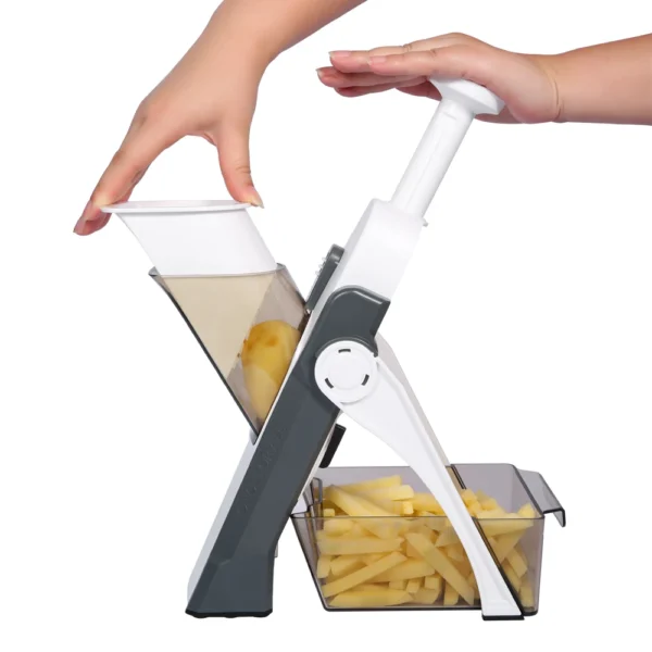 Vegetable Cutter, Food Chopper, Dicer Fruit, French Fry, SS #420 ABS AS,Mandoline Slicer, Kitchen Accessories,Home Gadgets, JS01 - Image 3