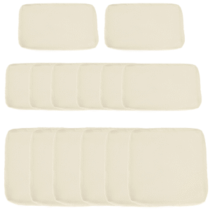 12-Piece Cusion Replacement for Outdoor Garden Rattan Furniture Beige