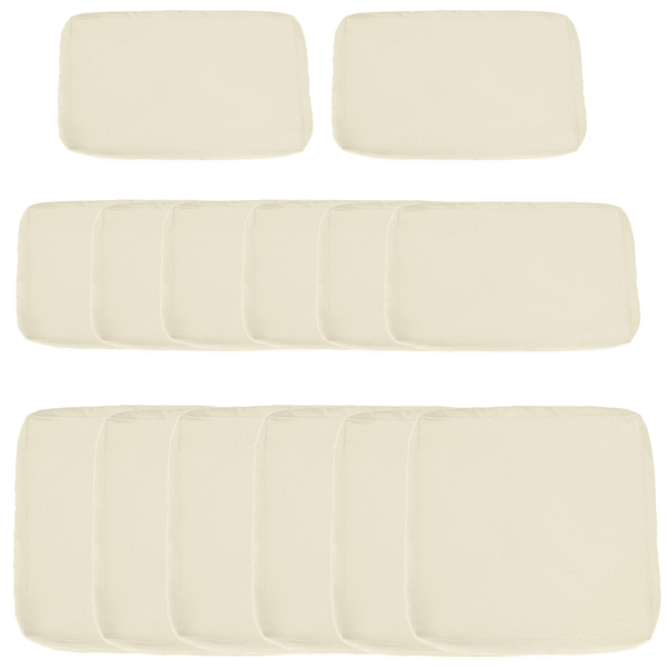 12-Piece Cusion Replacement for Outdoor Garden Rattan Furniture Beige