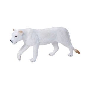 White Lioness Toy  Realistic Big Cat Model