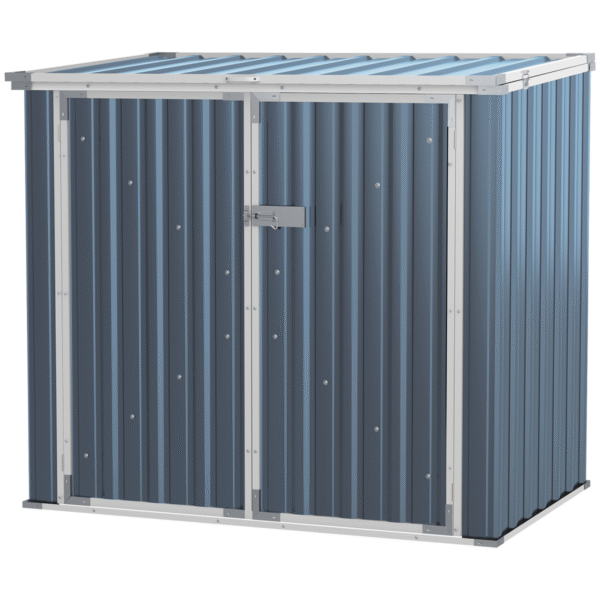2-Bin Steel Rubbish Storage Shed w/ Double Locking Doors Outsunny