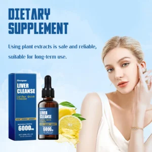 Googeer 30ml Liver Cleanse Detox Drops Dietary Supplement Relive Body Discomfort Liver Health Support Liver Cleansing Oral Drops
