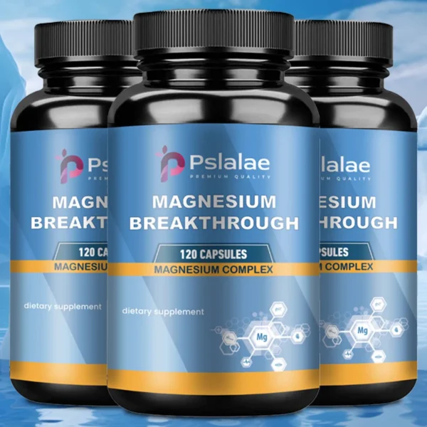 Magnesium Complexes Health Care Vitamins & Supplements 120 Capsules for Nerve Muscle Energy Support And Improved Sleep Quality