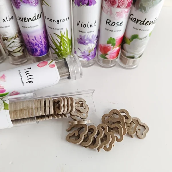 40 Wooden Aromatherapy Incense Sticks, Lavender Fragrance, Suitable for Yoga, Meditation, Home, Hotel, Spa, Office Air Purification, Relaxation, Decompression, Holiday Gift - Without Feathers, Suitable for Christmas, Halloween, Easter, Guangming Festival, Thanksgiving - Image 2
