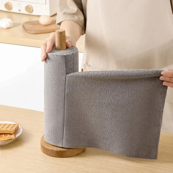 50/20pcs Reusable Cleaning Wipe Household Kitchen Cloth Microfiber Towel Rolls Dish Rags Wash Paper Towel Replacement - Image 5