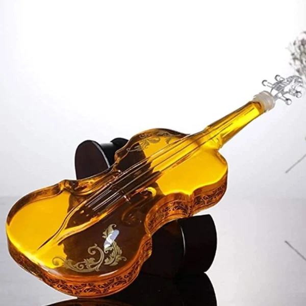 Whiskey Decanter Violin Decanter Crystal Drinking Cup Whiskey Glasses Cup for Wine Cocktail Vodka Home Halloween Party Bar Gift - Image 6