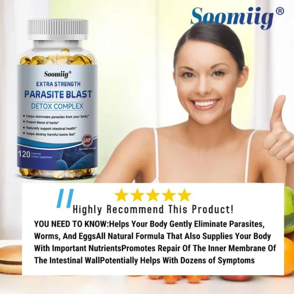 Parasite Detox - Gut Health Supplements - Gut Health - Boosts Immune System - Supports Cleansing and Detoxification - Image 5