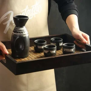 Japanese Sake Pot Creative Ceramic Barware Set Wine Dispenser Shochu Jug Wine Glass Home Commercial