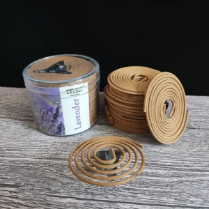 YXYMCF Natural Sandalwood Coil Incense 48 Plates/box Lavender Jasmine Rose Aromatherapy Fragrance Indoors Burner Indian Buddhist