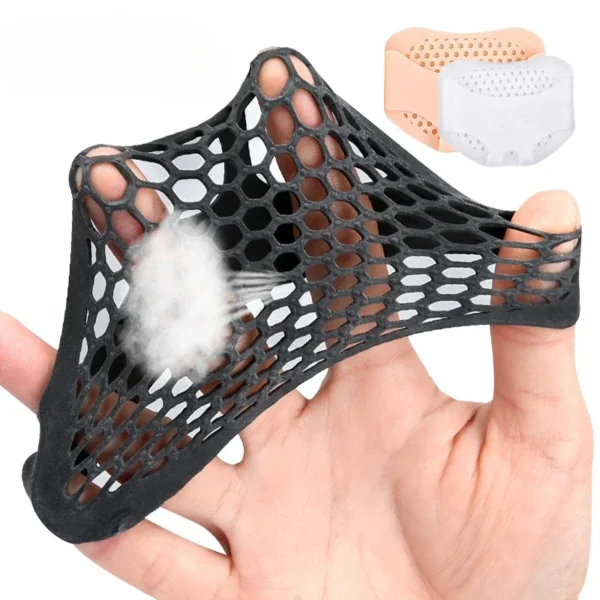 2Pcs Silicone Forefoot Pads Honeycomb Gel Shoe Pad for Women Heels Insoles Foot Pain Relief Inserts Foot Blister Care Cushions - Image 5