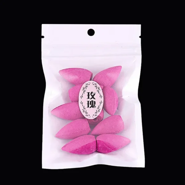 Y 10/50/70Pcs Backflow Incense Cones Lavender Jasmine Smell Living Room Scent for Home Sandwood Lemon Gift Magnolia Cone Incense - Image 3