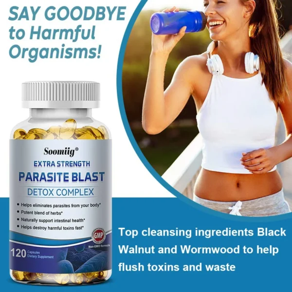 Parasite Detox - Gut Health Supplements - Gut Health - Boosts Immune System - Supports Cleansing and Detoxification - Image 3
