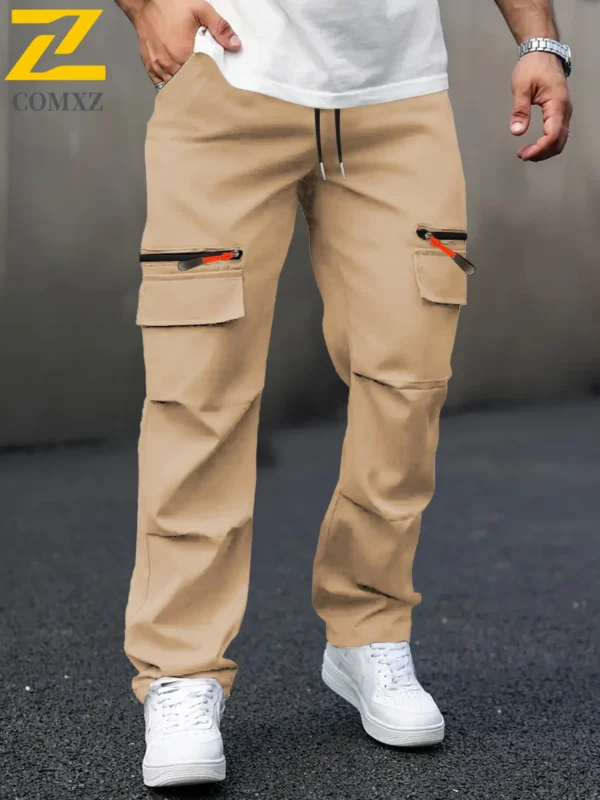 City Camping Cargo Overalls Classic Outdoor Hiking Trekking Retro Joggers Pants Camouflage Outdoor Work Multi Pocket Trousers - Image 3