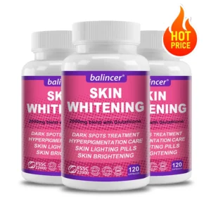 Glutathione 2000 mg - Skin Brightening Supplement, Lemon Fruit Powder, Promotes Beautiful Radiance, Antioxidant, 120 Capsules