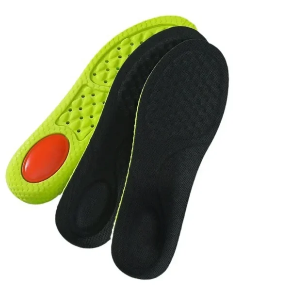 Men Women Feet Care Shoes Pad Sports Shock Absorption Insole Green PU Memory Foam Breathable Arch Support Orthopedic Shoes Pad - Image 6