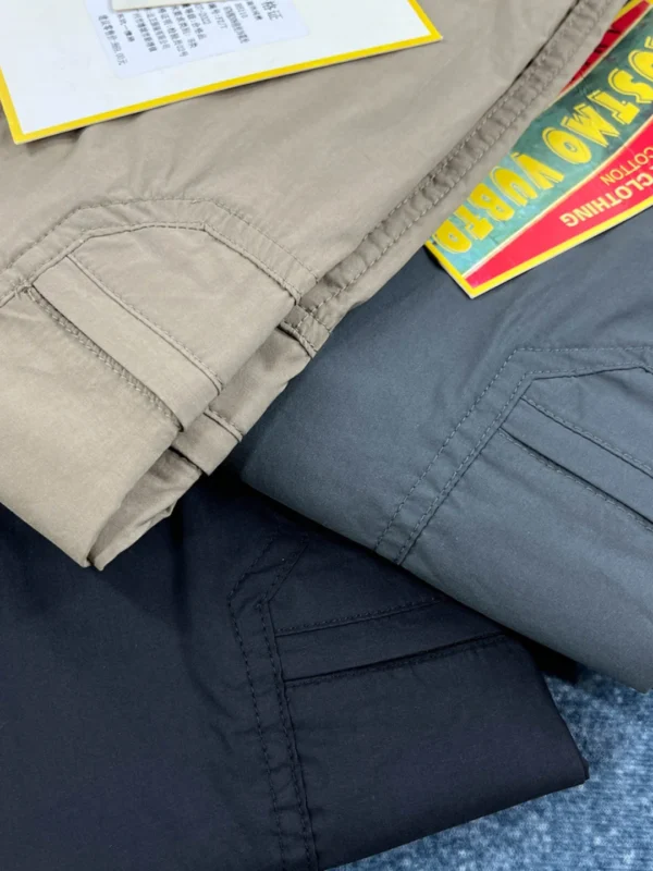 2025 Summer New American Retro Thin Quick-drying Multi-pocket Cargo Pants Men's Fashion Comfort Outdoor Straight Casual Trousers - Image 4