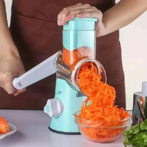 Vegetable Cutter & Slicer Manual Kitchen Cheese Chopper Machine with 3 Sharp Drums Multifunctional Garlic Potato Shredder 2025