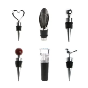 Elegant Love Heart Shaped Twist Thread Sealed Wine Bottle Stopper For Bar B85C