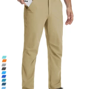 TACVASEN Water Resistance Cargo Work Pants Mens Hiking Pants Lightweight Quick Dry Mountain Trousers Breathable Fishing Bottoms