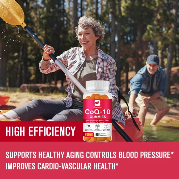 BEWORTHS Coenzyme Q10 Gummies COQ10 Heart Health Supplement for Adult Enhance Heart Function Support Brain and Skin Health - Image 6