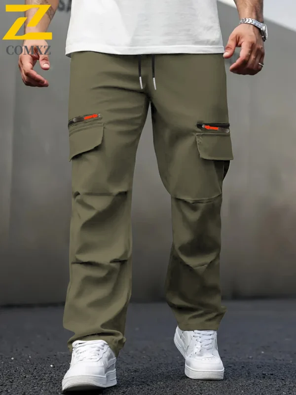 City Camping Cargo Overalls Classic Outdoor Hiking Trekking Retro Joggers Pants Camouflage Outdoor Work Multi Pocket Trousers - Image 2