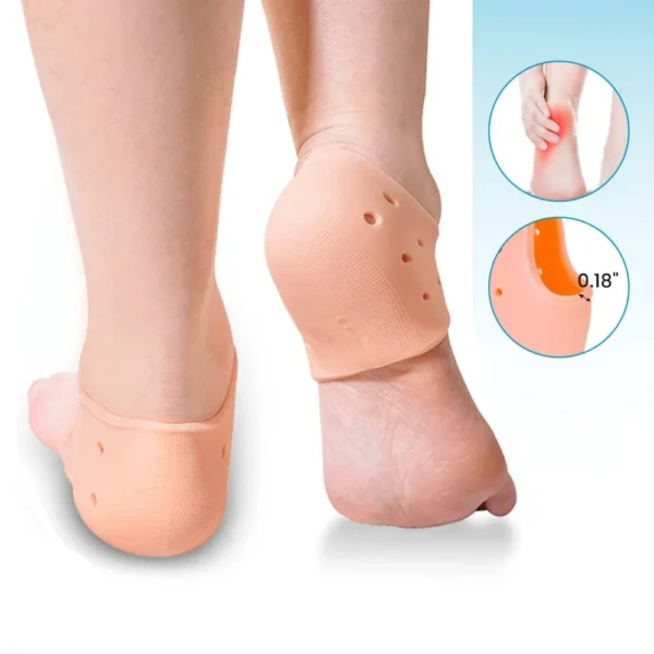 Heel Cushion for Heel Spurs Cracked Gel Heel Protector Plantar Fasciitis Pain Relief Foot Care Tools Pads Moisturizing Sleeves
