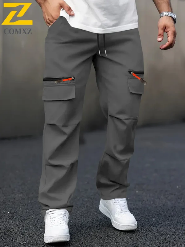 City Camping Cargo Overalls Classic Outdoor Hiking Trekking Retro Joggers Pants Camouflage Outdoor Work Multi Pocket Trousers - Image 6
