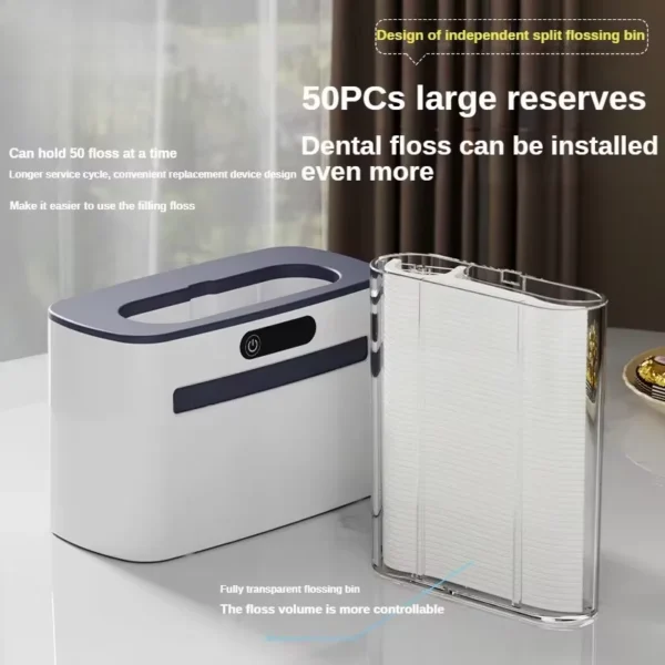 Self Sensing Dental Floss Box Fully Automatic Pop-up Electric Dental Floss Storage Box Household Boxed Dental Floss Machine - Image 3