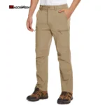 MAGCOMSEN Men's Waterproof Hiking Pants with Multi-pockets Lightweight Quick Dry Casual Straight Working Pants