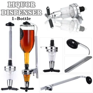 1 Bottle Liquor Dispenser, Wall Mounted Beverage Dispenser, Bar Butler Holder, Bar Whisky Rack, Bar Wine Dispenser Accessories