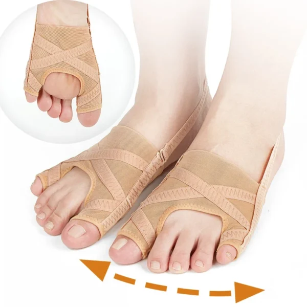 Adjustable Hallux Valgus Bunion Corrector Orthotics Big Toe Separator Thumb Correction Foot Straightener Sock Care Tools - Image 2