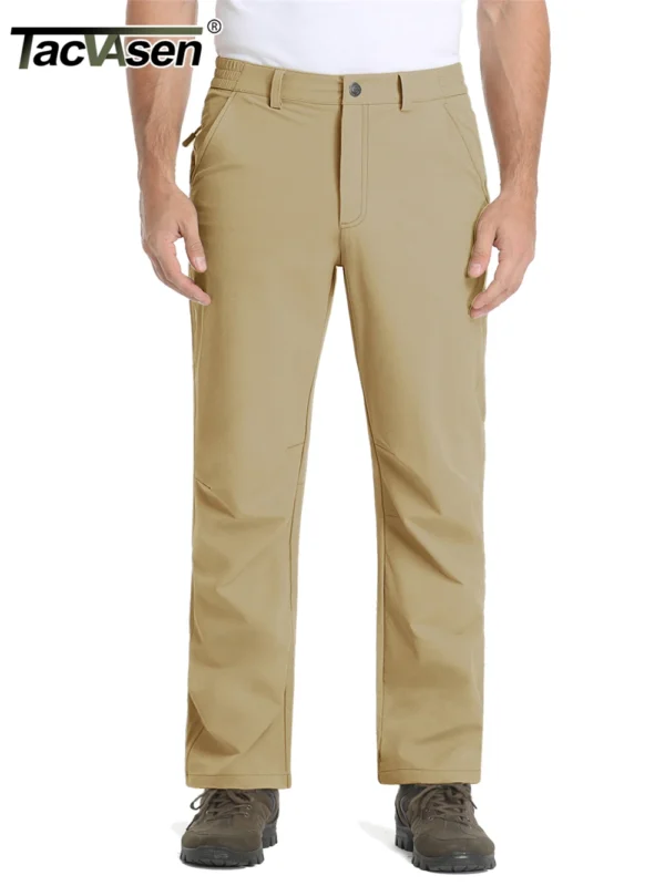 TACVASEN Water Resistance Cargo Work Pants Mens Hiking Pants Lightweight Quick Dry Mountain Trousers Breathable Fishing Bottoms - Image 2